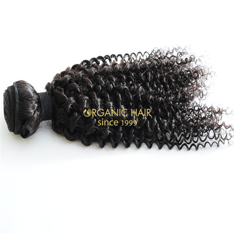 Cheap kinky curly human hair extensions 